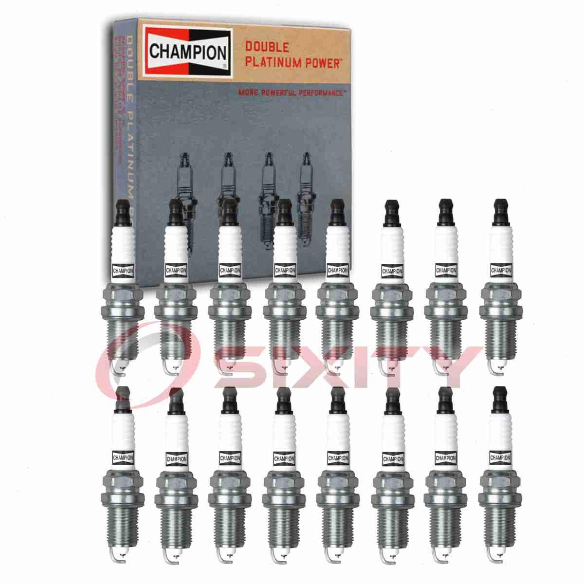 16 pc Champion Double Platinum Spark Plugs for 2001-2002 Mercedes-Benz S55 cf