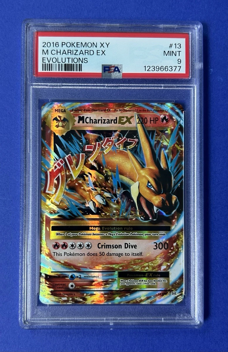 Charizard Pokémon TCG Grade 9 Evolutions Individual Collectible