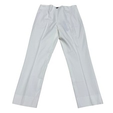 Elie Tahari Juliette Cropped White Trousers 178 Women's Side Zip, Size 4 NWT