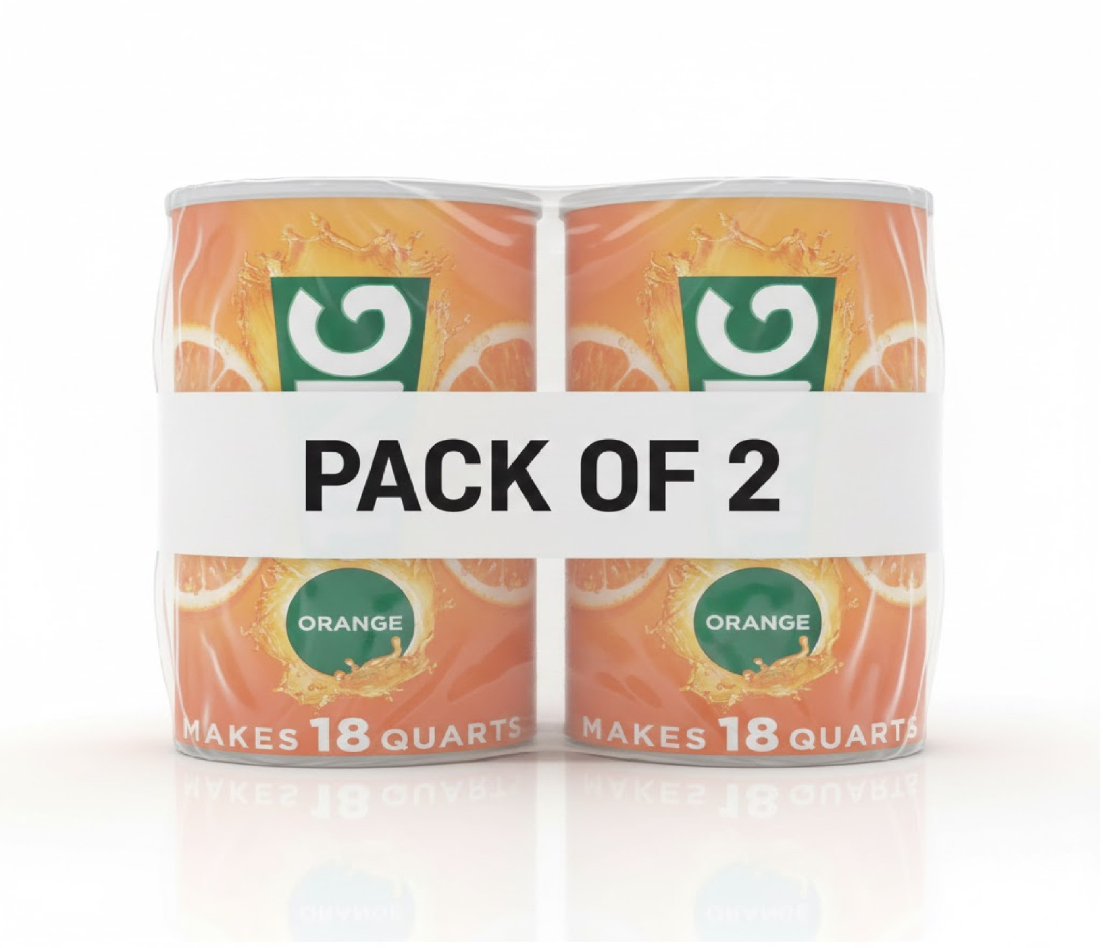 (2 pack) Tang Jumbo Orange Drink Mix with Vitamin C, 58.9 oz Canister New