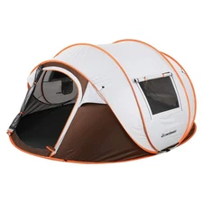 Camping Instant Pop Up Tent, 2/4/6/8/10 Person, Water Resistant Dome, Easy Se...