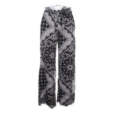 H&M, Palazzohose, Größe: 34, Schwarz/Weiß, Viskose, Sonstiges, Damen #Hv4
