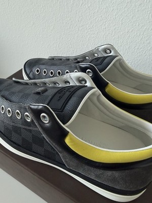 Louis Vuitton Twister Grey Slip-On Sneakers Suede, Wool, Leather Louis Vuitton Grey Fabric, Suede and Leather Twister Slip-on  main image 4