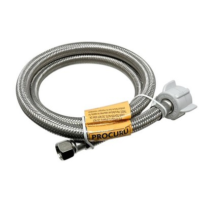 36-Inch (3Ft) X 3/8'' Comp X 7/8'' BC, Universal Flexible Toilet Connector, Braide