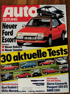Auto Zeitung Nr.  2 vom  10.1.1986 Audi quattro Porsche 944 Renault Alpine Alfa