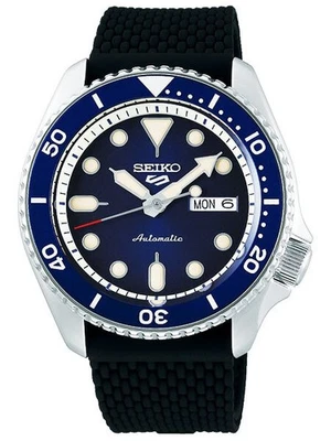 SEIKO 5 Sports SRPD71K2 AUTOMATIC DIAL BLUE Navy Silicone Stra | eBay