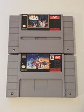 Lot Of (2) Super Nintendo Games Super Empire Strikes Back & Super Star Wars SNES