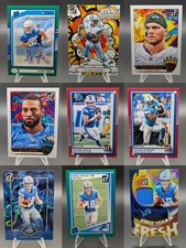 Detroit Lions 9 Card Lot Sione Vaki Auto Hutchinson