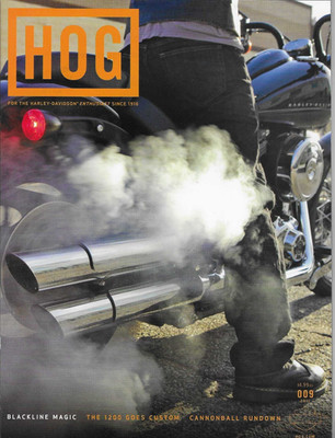 HOG Magazine 2011 Harley Blackline 1200 Custom Exhaust Cannonball Rundown