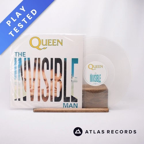 Queen The Invisible Man Clear 12" Single Vinyl Record 12 QUEENX 12 - EX/EX
