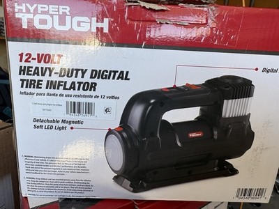 Hyper Tough DC 12V Heavy Duty Digital Tire Inflator with Detachable LED Light