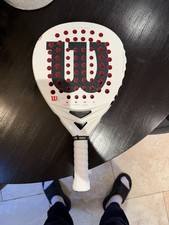 Wilson Bela LS Padel Paddle White/Black with Red Face, WR068711U