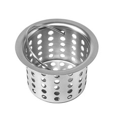 Kitchen Sink Drain Basket Stainless Steel Kitchen Strainer Deep Cup Sink Filter