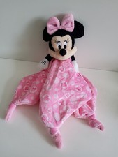 Disney Baby Minnie Mouse Comforter Soother Pink Soft Plush Blankie 