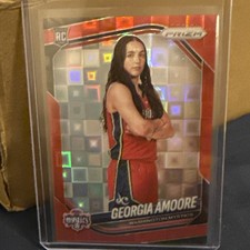 Georgia Amoore 2025 Panini Prizm WNBA Washington Mystics Rookie Red Pandora #103