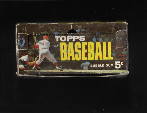 1963 TOPPS BB EMPTY DISPLAY BOX STAN MUSIAL ON BACK NO PACKS CARDS FREE SHIPPING