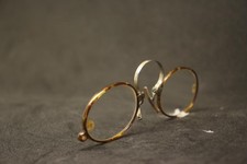 Unused Tortoise Silver Spring Bridge Pince Nez Eye Glasses Vintage eyeglasses