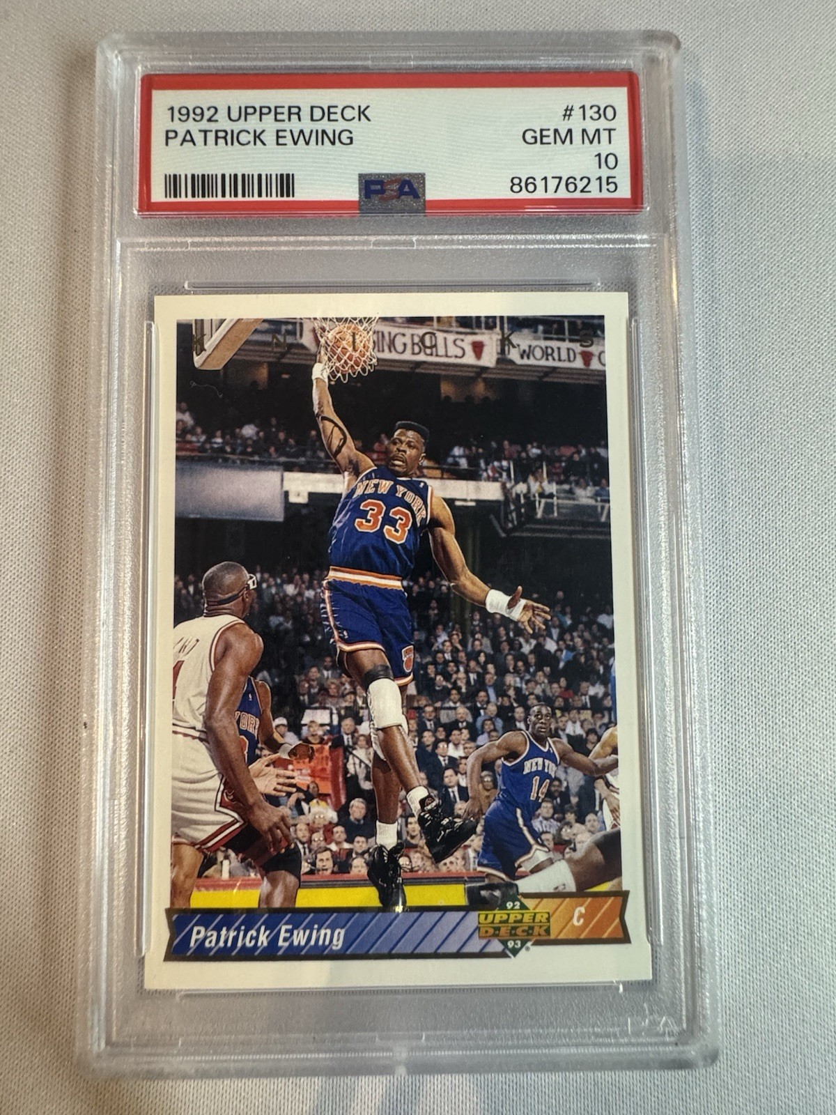 1992 UPPER DECK #130 PATRICK EWING PSA 10 VERY NICE