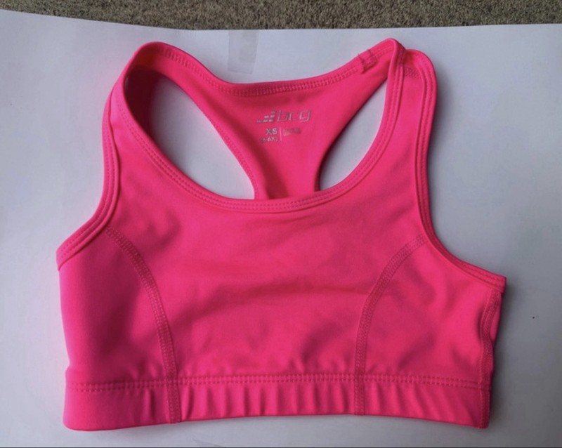 Girls BCG Pink Sports Bra, size XS (6/6x), EUC