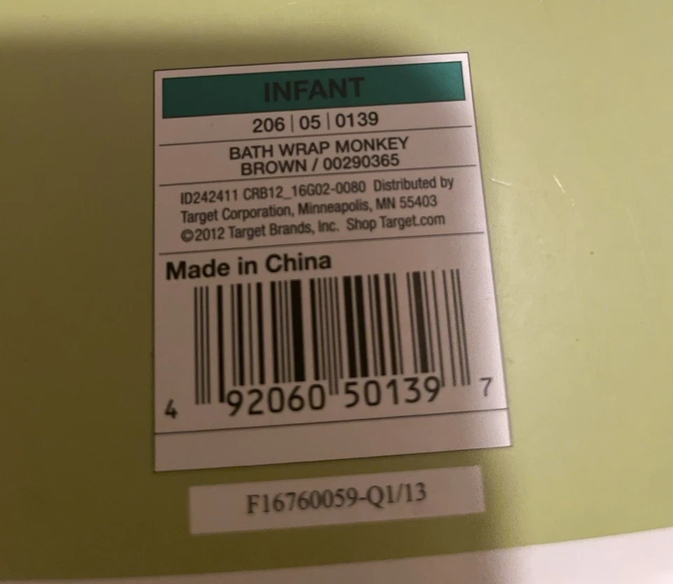 Circo Bebé Envoltura de Baño Usable Toalla con Capucha Mono Bata Bebé Unisex-Nuevo con Etiquetas Foto 3 de 4