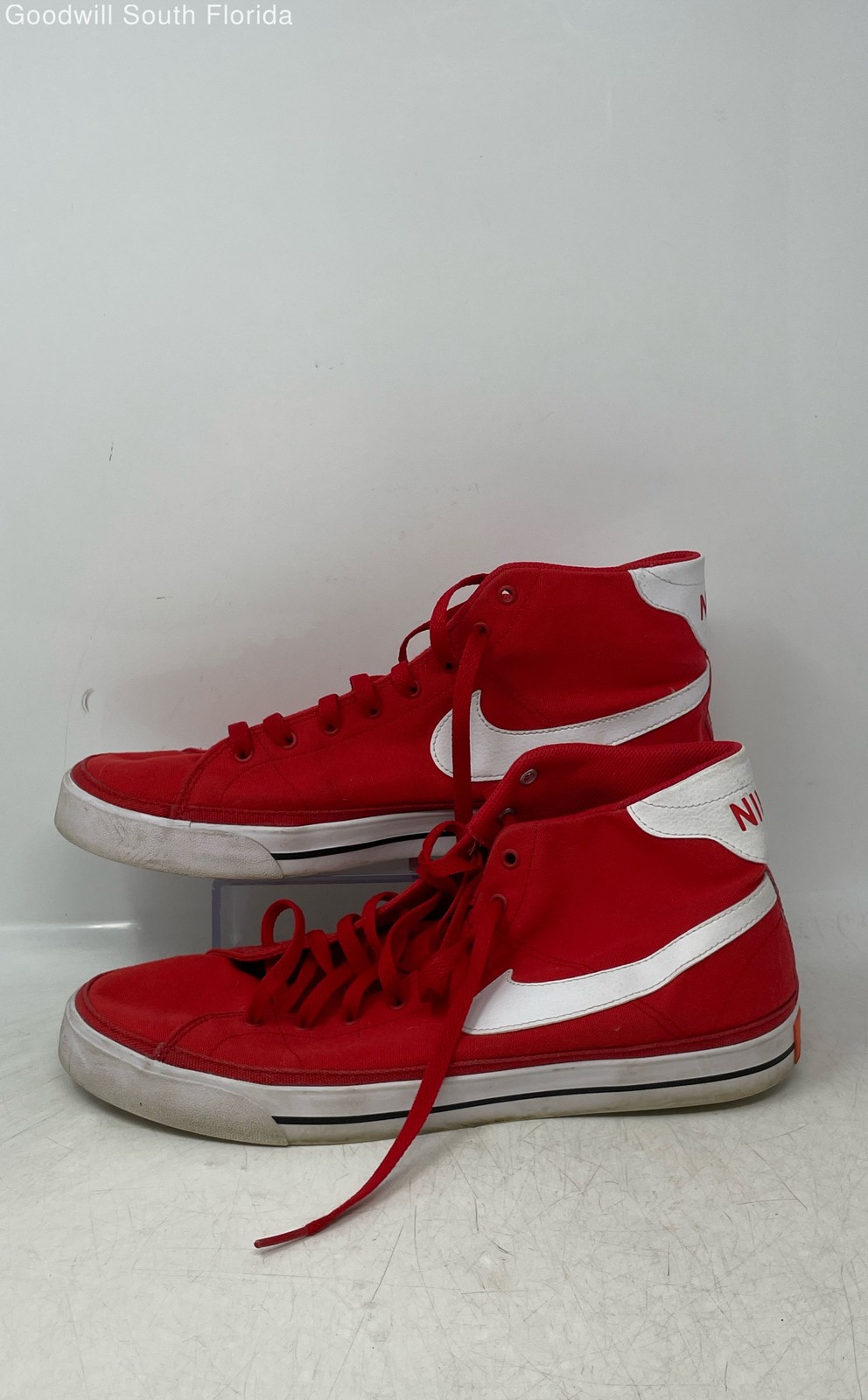 SAOLA Scarpe da ginnastica Nike da uomo Court Legacy DD0162 600 rosse e bianche taglia 13