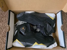 Jordan True Flight Black Metallic Gold 2019 Size 9 Used 342964-070