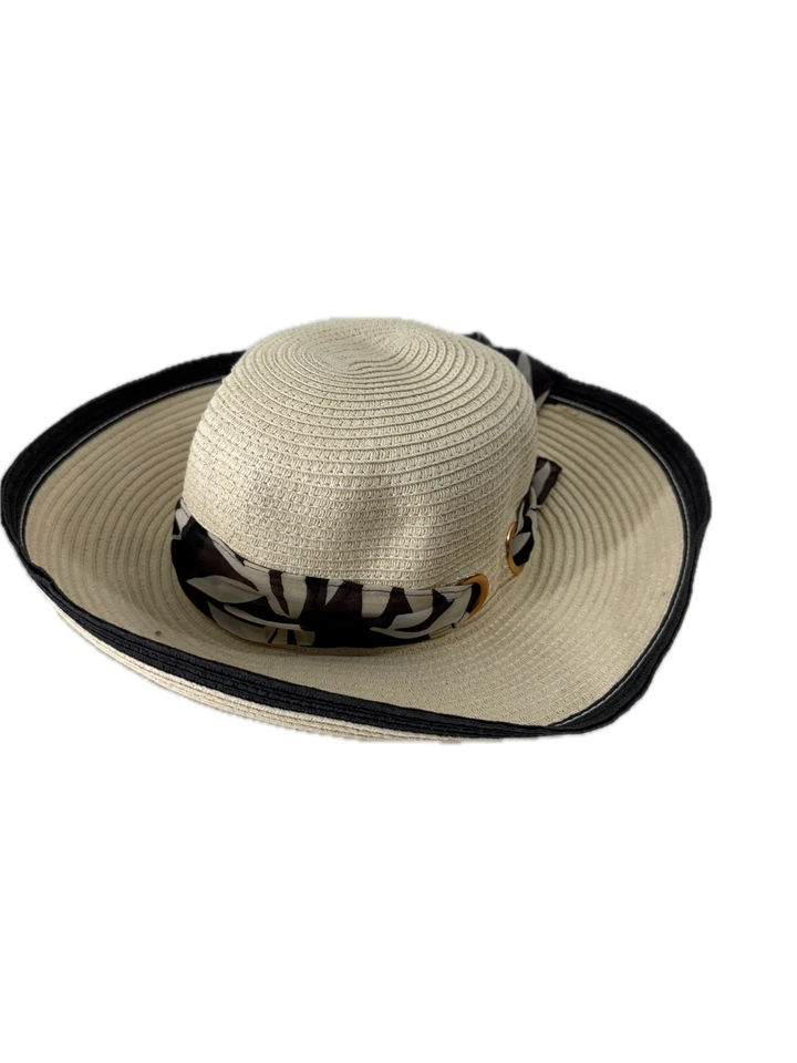 2 sombreros Wallaroo Sun nuevos con etiquetas - sombreros de playa de paja de verano para mujer negros y crema Foto 3 de 4