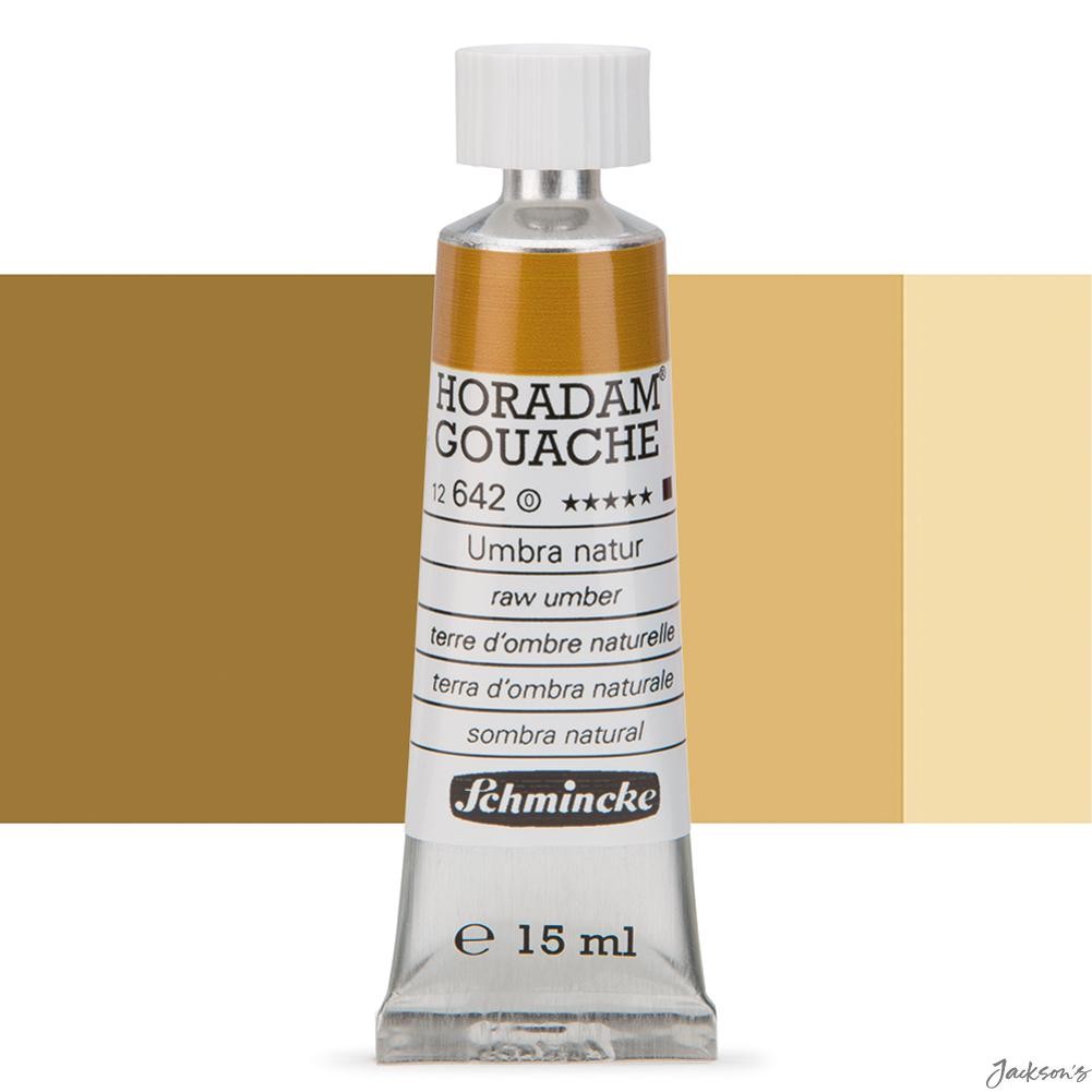 Schmincke Horadam Gouache Paint Tube 15ml Raw Umber 642 For Artists