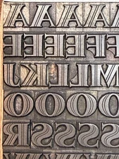 30 pt Homewood (Balto) Letterpress Type for printing