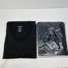 Lot of 2 True Classic Shirt Mens XL Black Short Sleeve V-Neck Basic Tee NEW