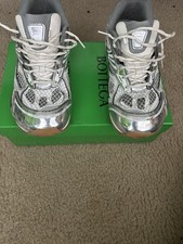 Bottega Veneta Orbit Sneaker Silver White Geo...