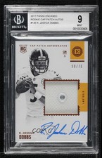 2017 Panini Encased Rookie Cap 50/75 R Joshua Dobbs BGS 9 MINT Patch Auto 19fe
