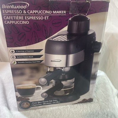 Brentwood GA-134BK 800-Watt Espresso and Cappuccino 800 Watt, Black working