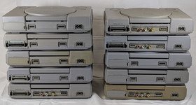 Defective Lot of 10 Playstation PS1 Consoles For Parts AS-IS Broken Non-Working