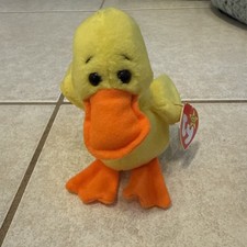 Beanie  Teenie Babies - Quackers the Duck Set MINT both tags - ERROR tag