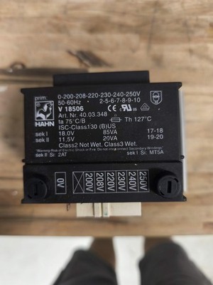 Rational 40.03.348 Control Transformer, T1 87.01.297 RATL87.01.297