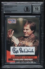 BAS 1991 Pro Set Bill Belichick #126 BGS Authentic Auto ow6