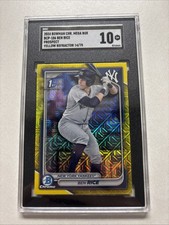 2024 Bowman Chrome Ben Rice Yellow Refractor /75
