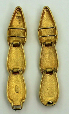 ALEXIS KIRK 2 Piece Gold Metal Articulated Belt Buckle  display picture 1