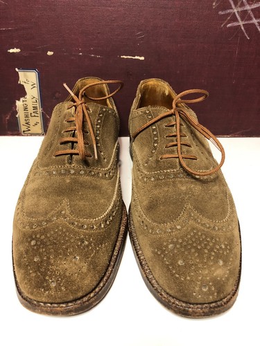 Russell Bromley London Suede Wingtip 