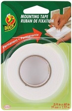 Double Sided Permanent Foam Mounting Tape Duck Brand 3/4" x 60"