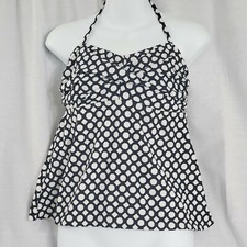 3 Piece Black and White Tankini Swimsuit