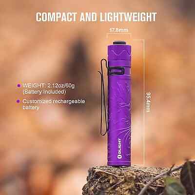Olight i5R EOS 350 Lumen Rechargeable LED Flashlight, Purple