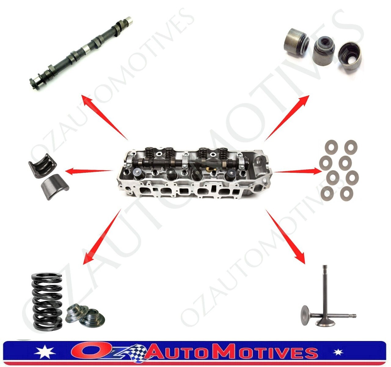 Culasse Complète 3Y 8V Pour Toyota Hilux 1988-1994 - Kit Avec Joint Et Boulons, Garantie 1 An