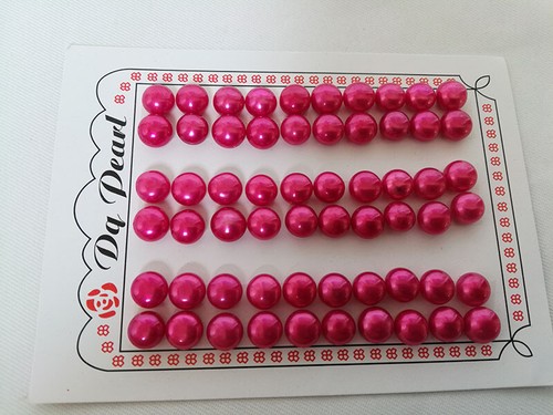 5 10 30 pair white pink black blue Button rondelle freshwater pearl earring 8mm - Picture 7 of 39