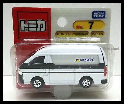 Tomica 7 Alsok Security Transport Car Toyota Hiace 1 64 Tomy Diecast Car C Ebay