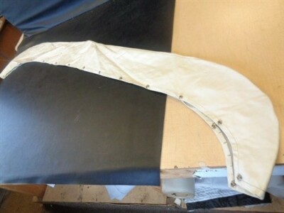 BIMINI BOOT OFF WHITE VINYL W / SNAPS 76'' X 7'' MARINE BOAT