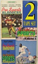 Hilarious Sports Bloopers VHS 2 Tape Set Pro Sports Foot Ball Base Ball Golf