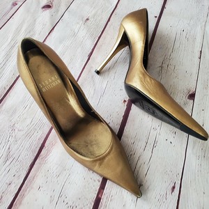 bronze pointed heels