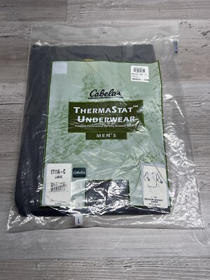 Cabelas Thermastat Underwear Mens Size L Crewneck Base Layer Shirt Med Weight #2